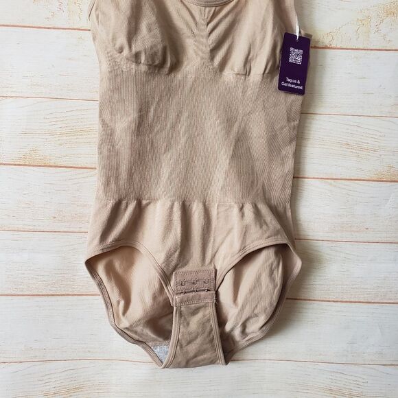 HeyShape Snatched Shapewear Slimming Bodysuit Nude Neutral Women's Size Medium - Picture 3 of 14